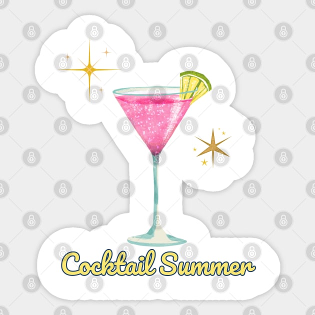 Cocktail summer Sticker by chilekwakapapa86@gmail.com